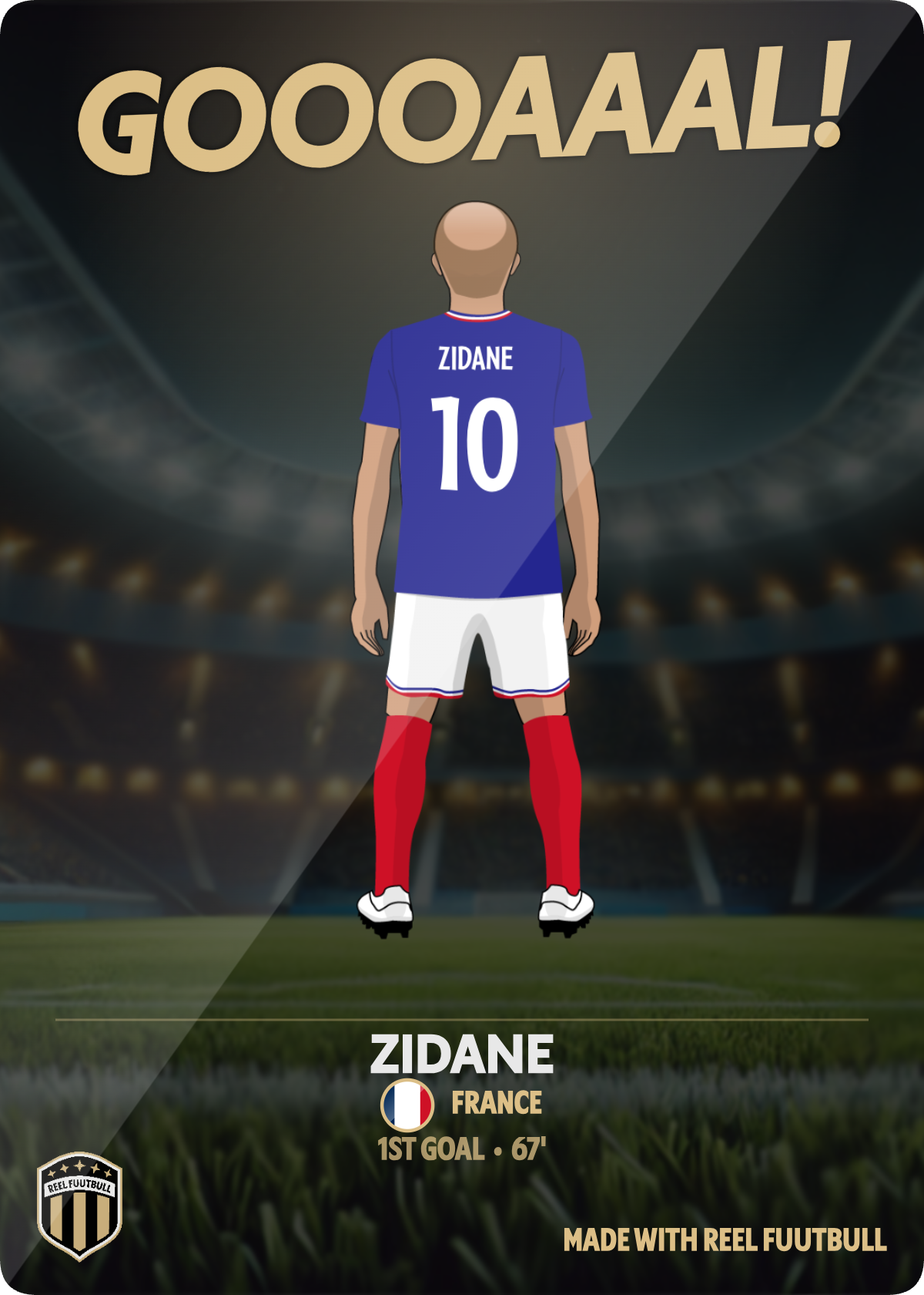 Goooaaal card example
